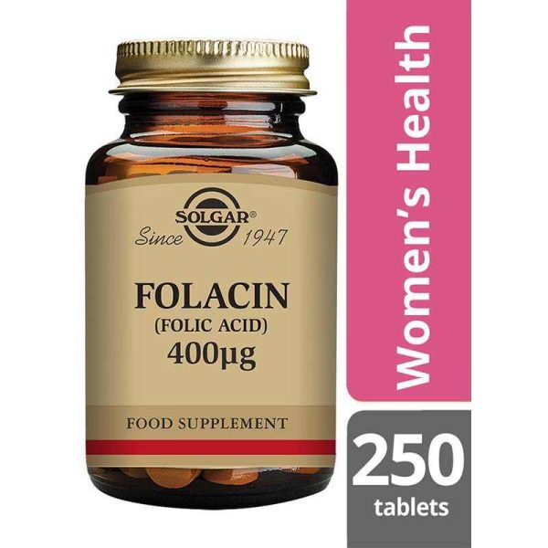 Folacin (Folic Acid) 400 mcg Tablets - Pack of 250