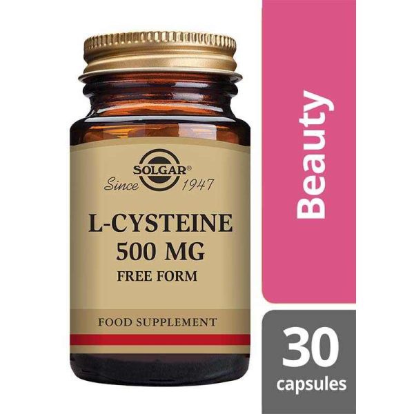 L-Cysteine 500 mg Vegetable Capsules - Pack of 30