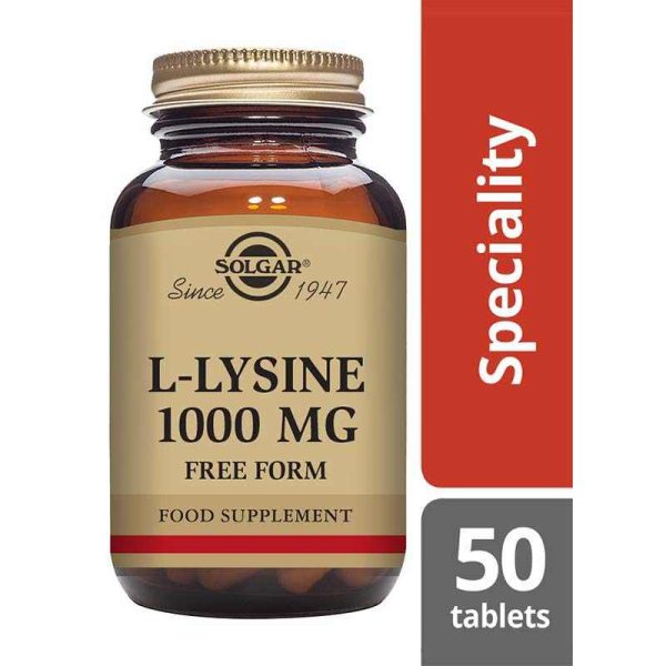 L-Lysine 1000 mg Tablets - Pack of 50